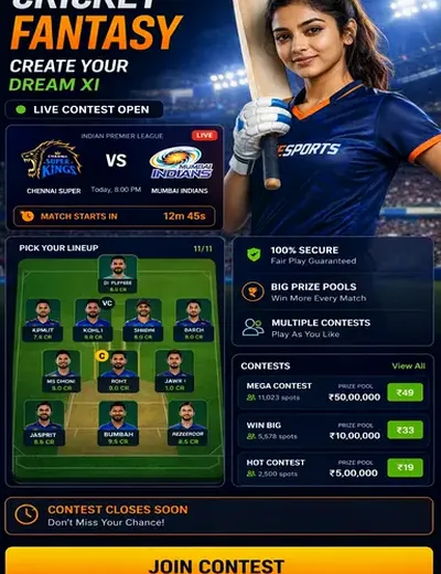 GALI786 (gali satta 786) fantasy cricket & matchday visual 3